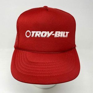 Troy-Bilt Trucker Snapback Hat‎ Tractor Rototiller Snowblower Farm Garden Red